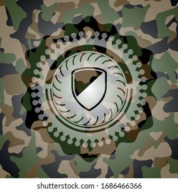 armor icon on camo texture