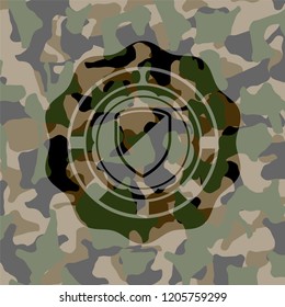 armor icon on camouflage pattern