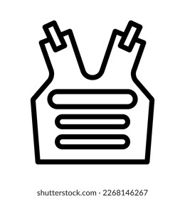 armor icon outline style military illustration vector army element and symbol perfect. Icon sign from modern collection for web.
