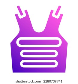 armor icon solid style gradient purple pink colour military illustration vector army element and symbol perfect. Icon sign from modern collection for web.