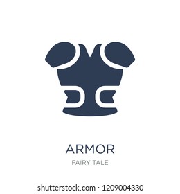 Armor icon. Trendy flat vector Armor icon on white background from Fairy Tale collection, vector illustration can be use for web and mobile, eps10