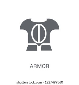 Armor icon. Trendy Armor logo concept on white background from Fairy Tale collection. Suitable for use on web apps, mobile apps and print media.