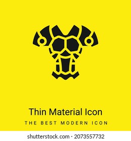Armor minimal bright yellow material icon