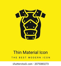 Armor minimal bright yellow material icon