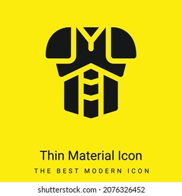 Icono mínimo de material amarillo brillante para armadura