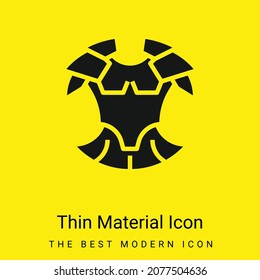 Icono mínimo de material amarillo brillante para armadura