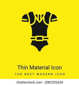 Armor minimal bright yellow material icon
