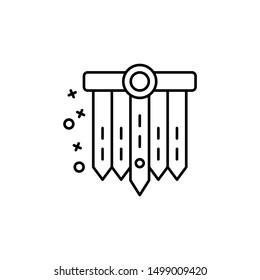 Armor Nordic security icon. Element of history icon