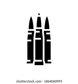 Armor Piercing Bullets Glyph Icon Vector Stock Vector (Royalty Free ...