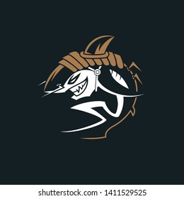 Armor sharks vintage logo vector