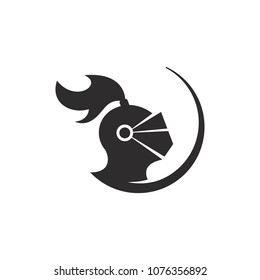 Armor Symbol. Ancient War Helmet Icon. Centurion Logo. vector eps 08.