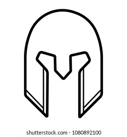 Armor Symbol. Ancient War Helmet Icon. Centurion Logo. vector eps 08.