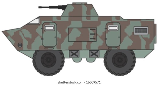 armor truck - vector