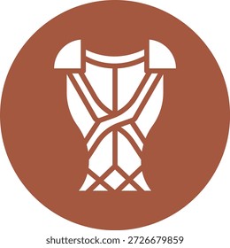 Ilustração de design de ícone de vetor de armadura