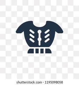 Armor vector icon isolated on transparent background, Armor transparency concept can be used web and mobile