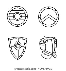 Armor vector icons