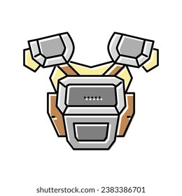 armor viking color icon vector. armor viking sign. isolated symbol illustration