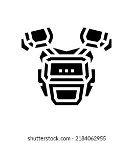 armor viking glyph icon vector. armor viking sign. isolated symbol illustration