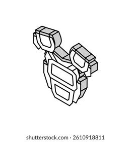 armor viking isometric icon vector. armor viking sign. isolated symbol illustration