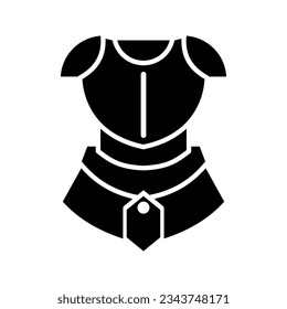 icono vectorial negro blindado