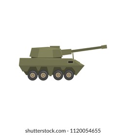 Armored army machine, heavy, special transport vector Illustration on a white background