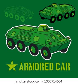 Armored car camo