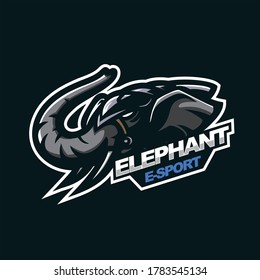 armored elephant logo for e-sport gaming mascot logo