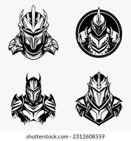 Armored Identity  Unleash the essence of resilience and fortitude in your brand with an impactful logo featuring an intricate armor illustration.