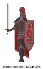 armored knight with long sword