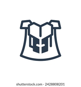 Armored Knight Vector Illustration for Game Asset