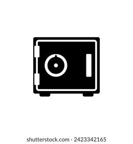 Armored Safe flat vector icon. Simple solid symbol isolated on white background