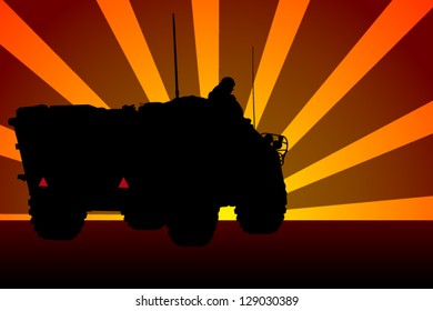 Armored troop carrier