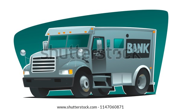 Armored Truck. Cartoon\
illustration