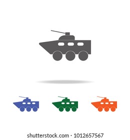 Armored vehicle  icon . Elements of Military multi colored icons. Premium quality graphic design icon. Simple icon for websites, web design, mobile app, info graphics on white background
