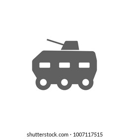 Armored vehicle icon vector