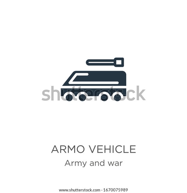 Armored vehicle icon vector. Trendy flat armored\
vehicle icon from army and war collection isolated on white\
background. Vector illustration can be used for web and mobile\
graphic design, logo,\
eps10