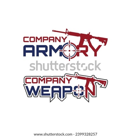 Armory Logo. Simple and modern. Suitable for any industry, especially those related to weapons.