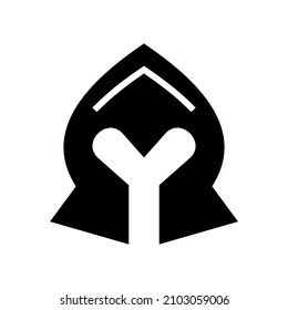 Armour icon isolated on white background