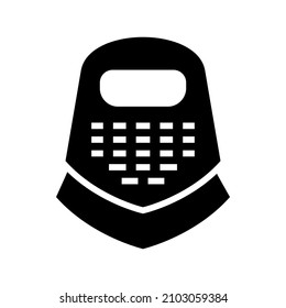 Armour icon isolated on white background