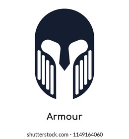 Armour icon vector isolated on white background for your web and mobile app design, Armour logo concept