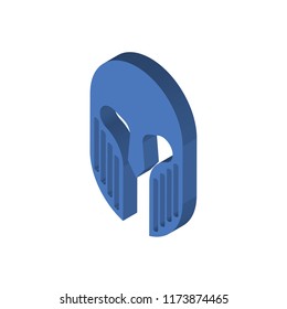 Armour isometric left top view 3D icon