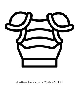 Armour Line Icon Design For Personal And Commercial Use