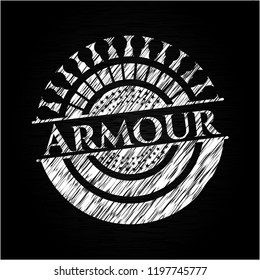 Armour on blackboard