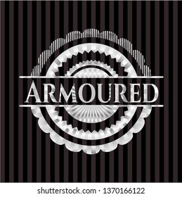 Armoured silver emblem or badge
