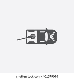 Armoured vehicle icon.