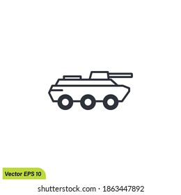gepanzertes Fahrzeug-Symbol, Vektorsymbol-Designelement