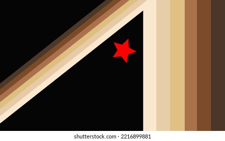 Armpit fetish flag pride vector illustration. Represents person sexually attracted to armpits, which may lead to axillism, or armpit intercourse. Natural body smell is a powerful sexual attraction.
