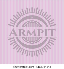Armpit pink emblem. Vintage.
