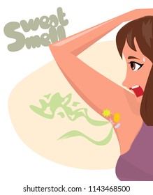 Armpit sweat smell