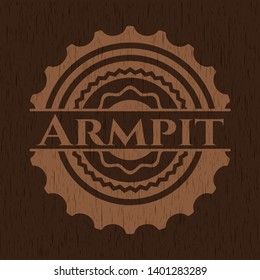 Armpit wood emblem. Retro. Vector Illustration.